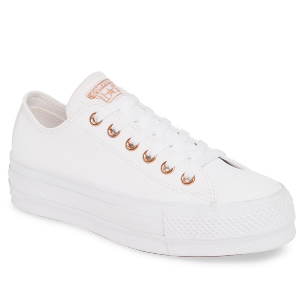 White Leather Converse